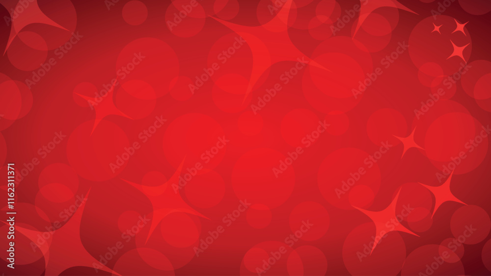 red bokeh background