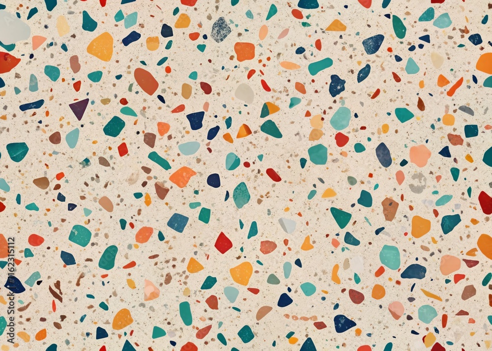 Colorful Terrazzo Pattern Abstract Design Colorful Terrazzo Pattern Abstract Design