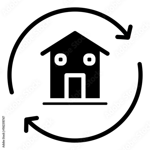 Refinancing Glyph Icon