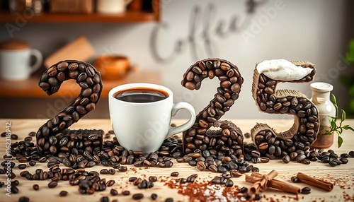 2025 with coffe beans