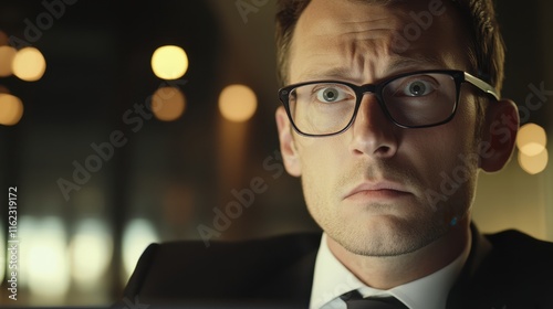 The Focused Businessman in Action