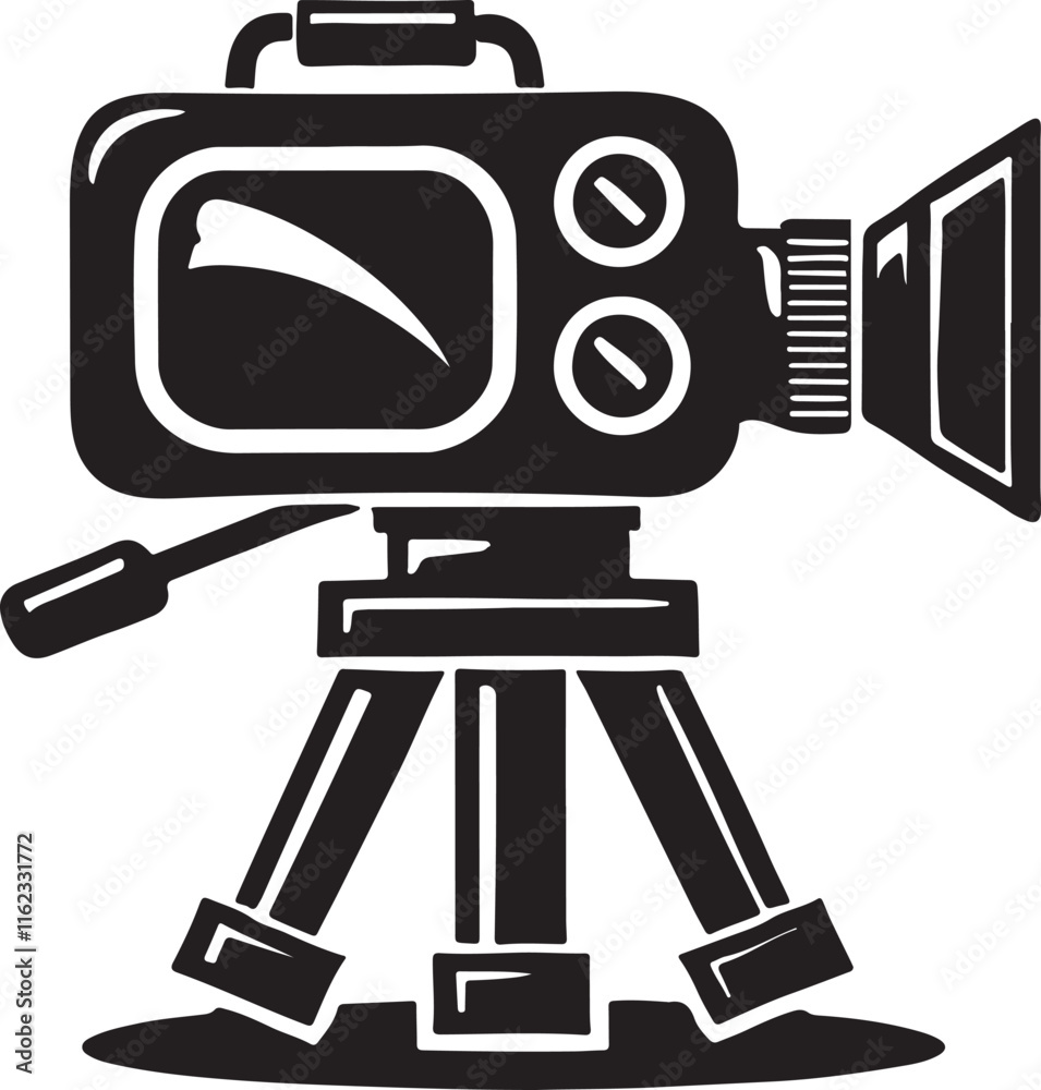 Creative Video Camera Silhouette Vector Design Creative Video Camera Silhouette Vector Design