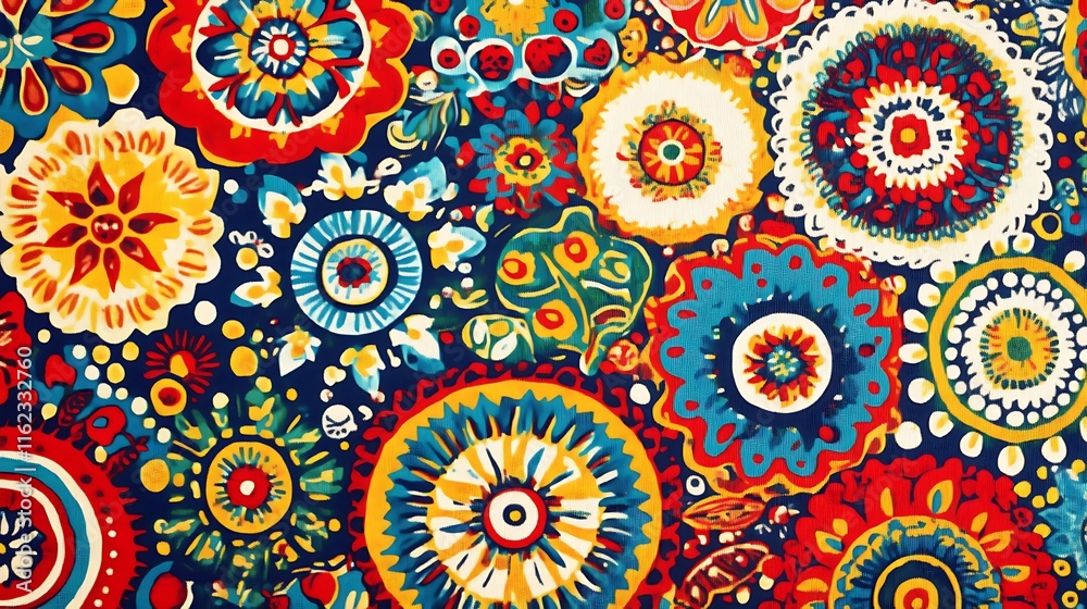 Textile motif design Textile motif design