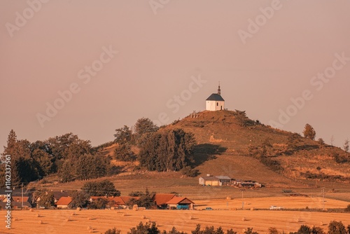 Chapel of St. Anne on Vysker Hill in Bohemian Paradise. photo