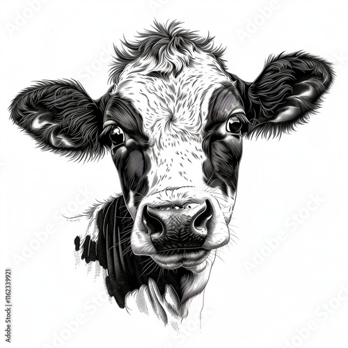 portrait of a cow