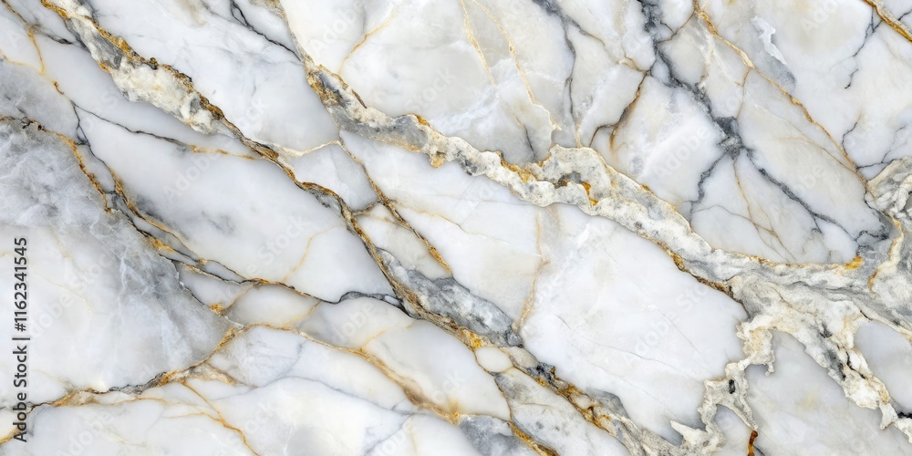 Fototapeta premium Generative AI reveals exquisite detail in this grey-veined white marble's surface.
