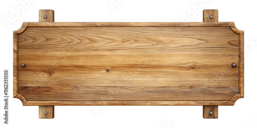 Blank Wooden Sign illustration isolated on transparent or white background