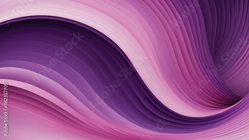 Mesmerizing abstract background with undulating layers in pink, purple, and lavender hues. photo