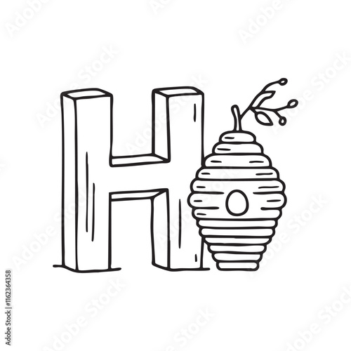 An illustration of letter H beside Hive