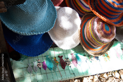 crocheted heats and other souvenirs in Turkey