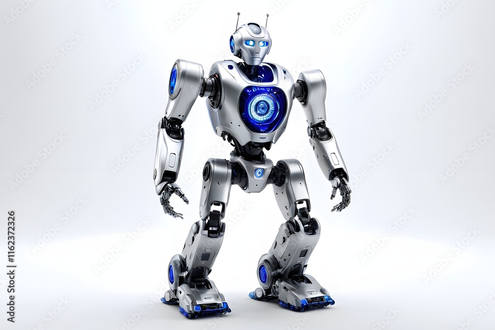 Robot with white background Robot with white background