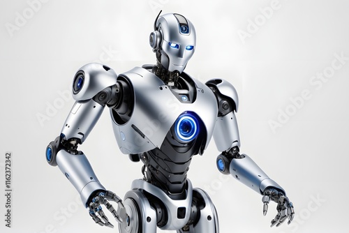 Robot with white background