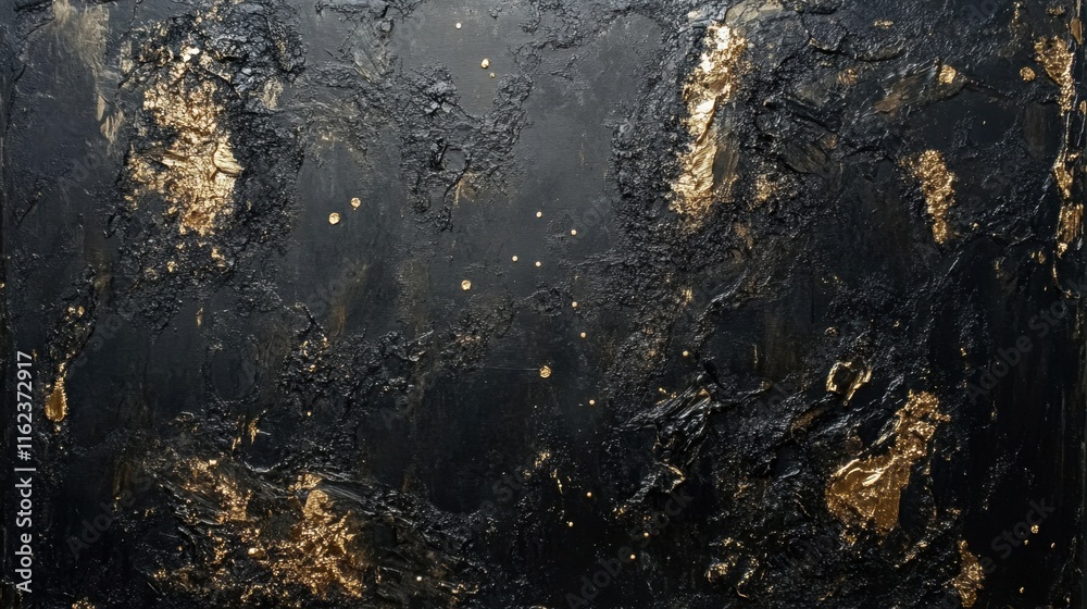Abstract Black and Gold Textured Background for Artistic Designs Abstract Black and Gold Textured Background for Artistic Designs