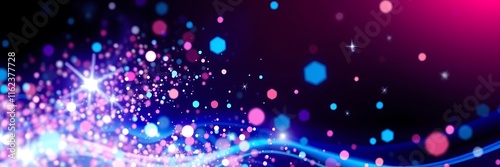 glow particle abstract background.