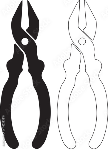 Wire cutter vector illustration