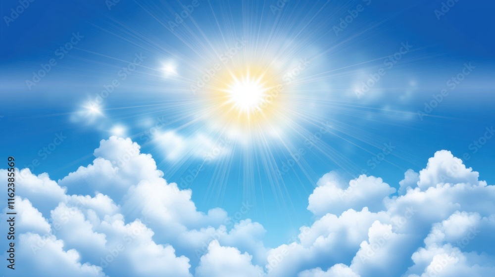 Clouds in the Blue Sky Background Clouds in the Blue Sky Background