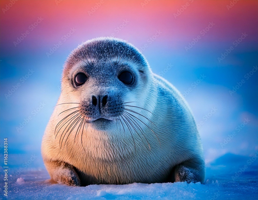 seal pup in the arctic