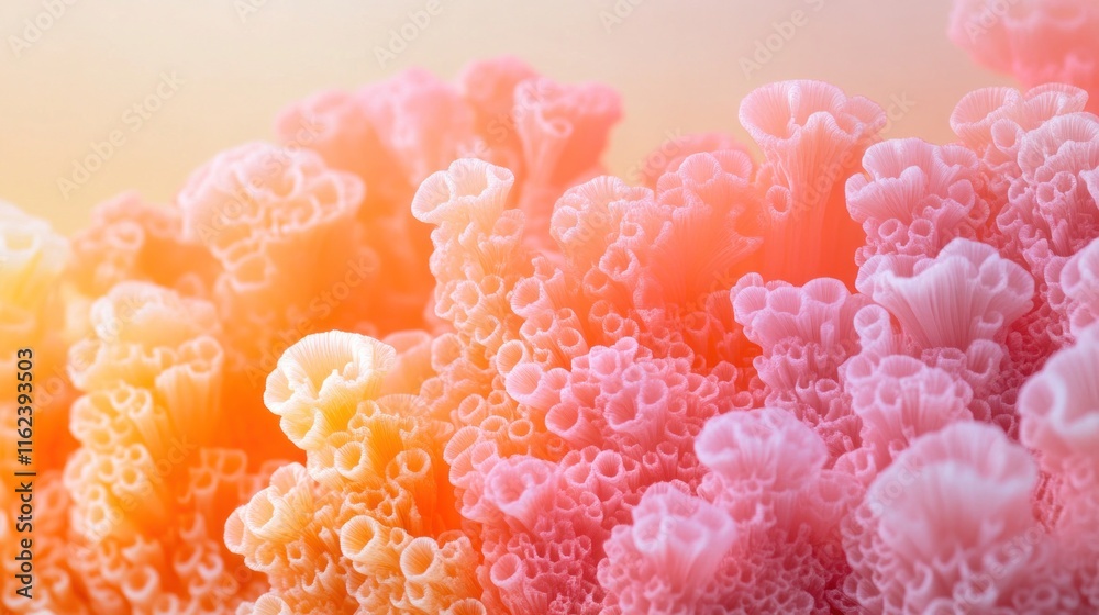 Abstract Coral Reef Soft Pink Orange Hues Abstract Coral Reef Soft Pink Orange Hues