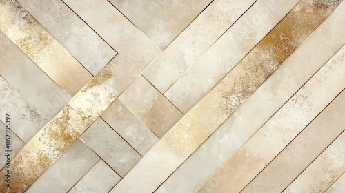 A refined pattern with diagonal beige stripes and subtle metallic gold accents, creating a luxury feel