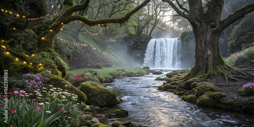 waterfall in the woods