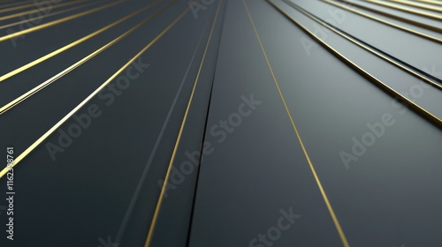 A minimalist linear design in muted gray and gold, ideal for high-end product packaging