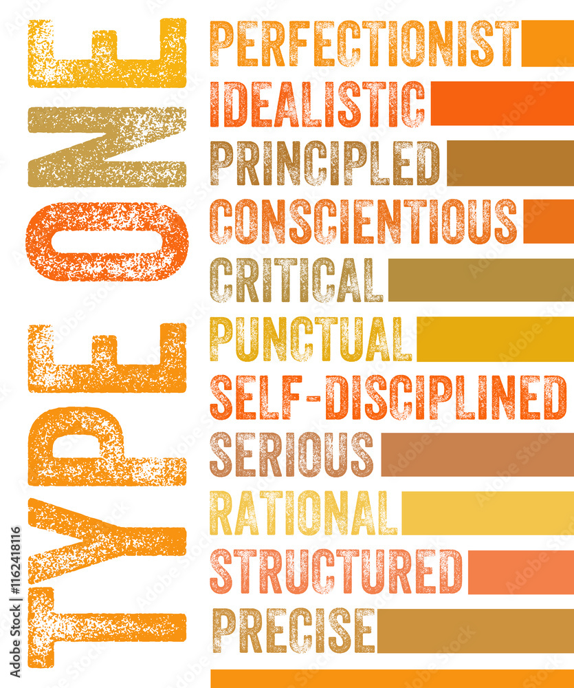 Type 1 Enneagram illustration description