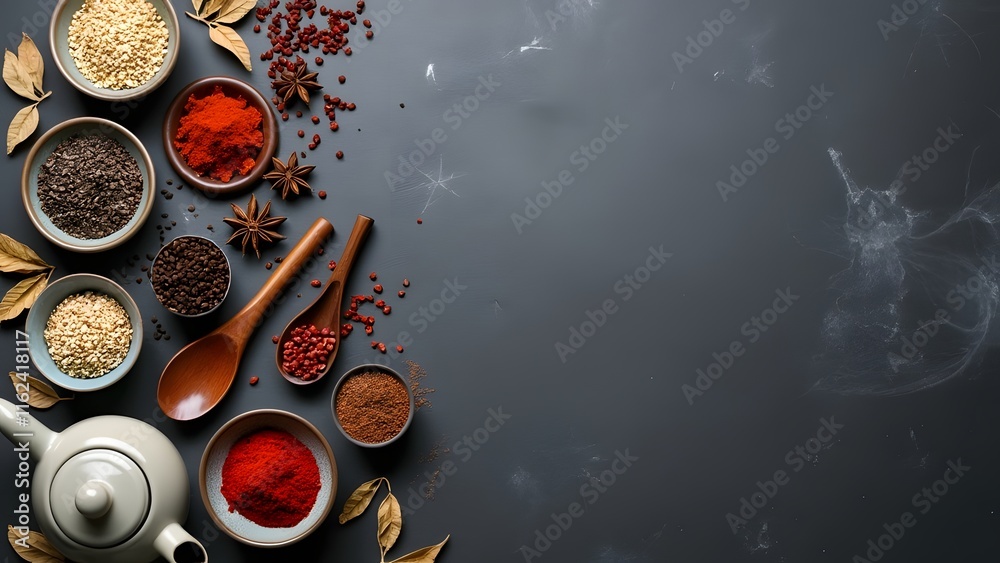 Rich Flavors: A Collection of Spices on a Sleek Background
Rich Flavors: A Collection of Spices on a Sleek Background