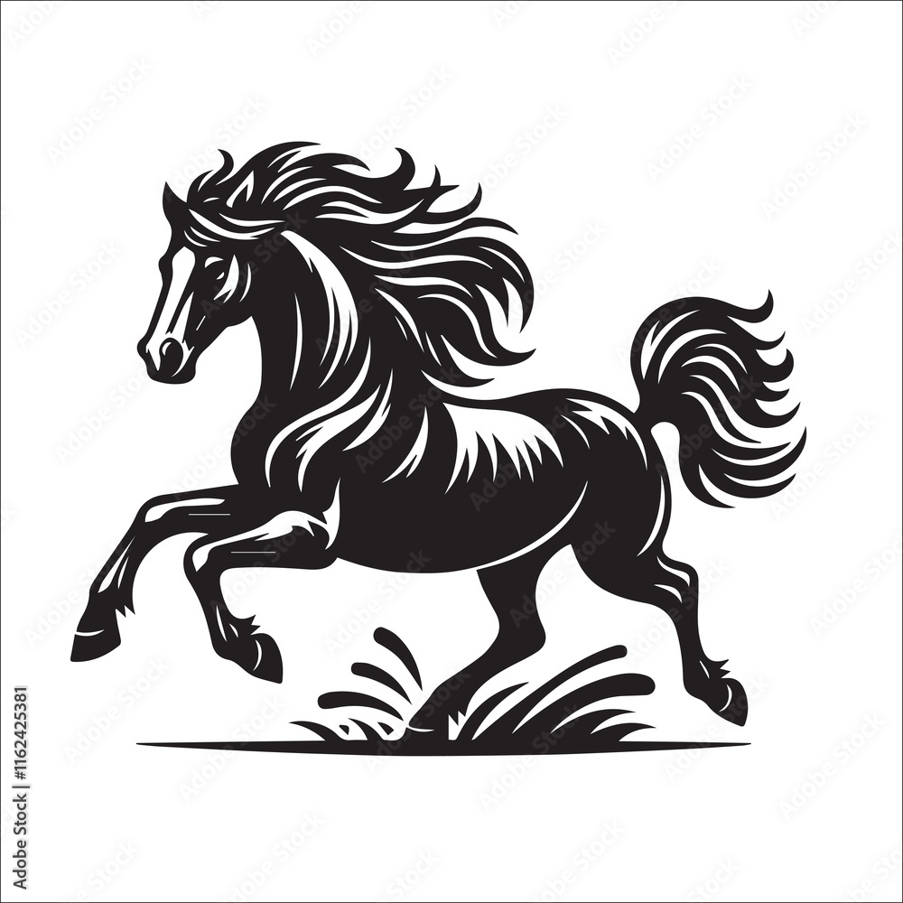 Fototapeta premium Horse Svg, Equestrian Svg, Horse Head Cut File for Cricut, Silhouette, CNC Files Horses Clipart - Etsy