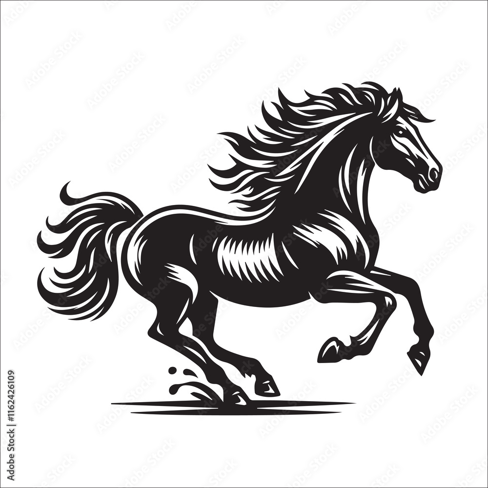 Horse SVG, Mustang SVG, Running Horse , Horse Cut File, Horse Stencil, Cricut Silhouette Cut File, Print At Home Horse SVG, Mustang SVG, Running Horse , Horse Cut File, Horse Stencil, Cricut Silhouette Cut File, Print At Home