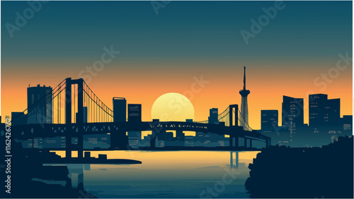 Chiba at Dusk- A Serene Sunset.eps