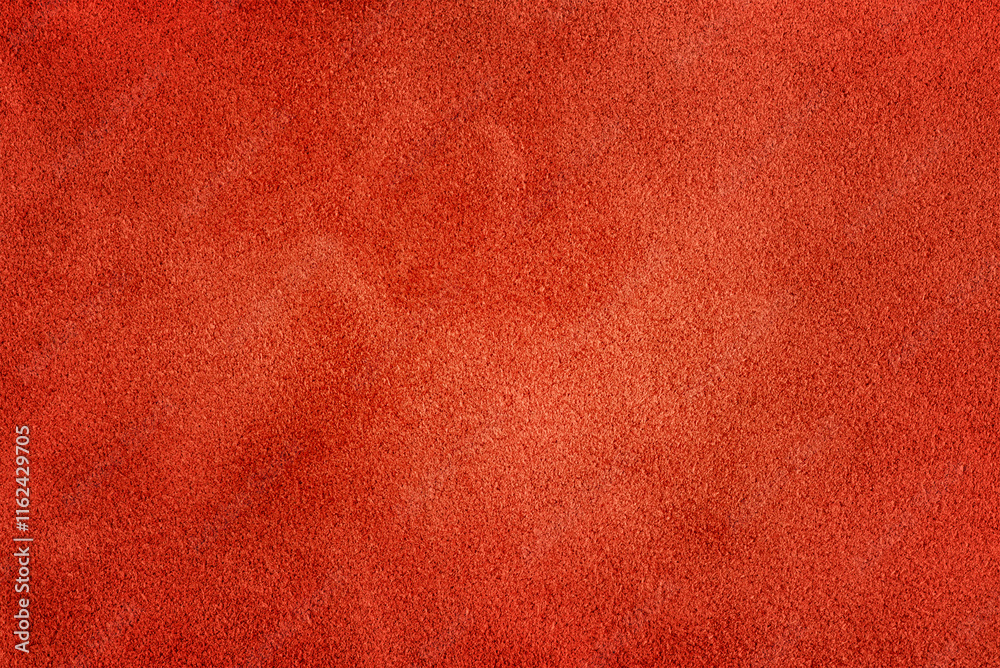 Fototapeta premium Red suede macro photo as background.