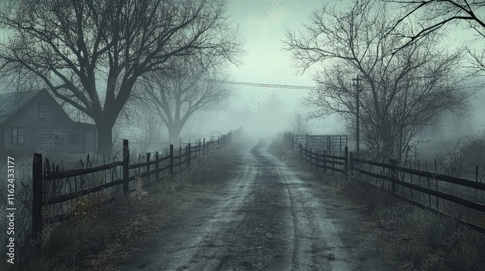 Obraz premium morning in the fog