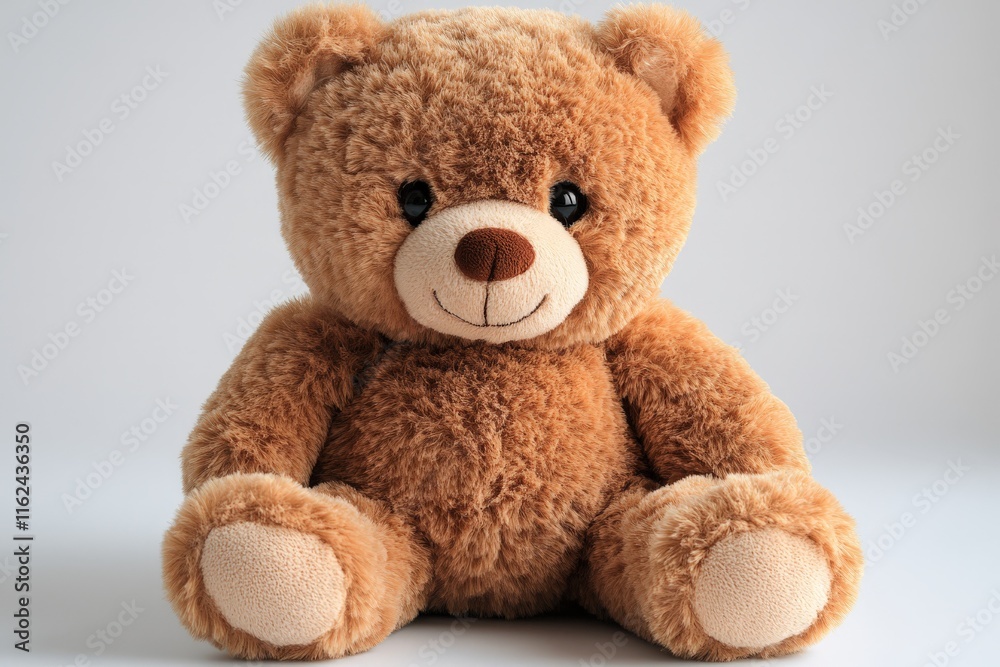 A plush teddy bear with a friendly smile, perfect for comfort and companionship. A plush teddy bear with a friendly smile, perfect for comfort and companionship.