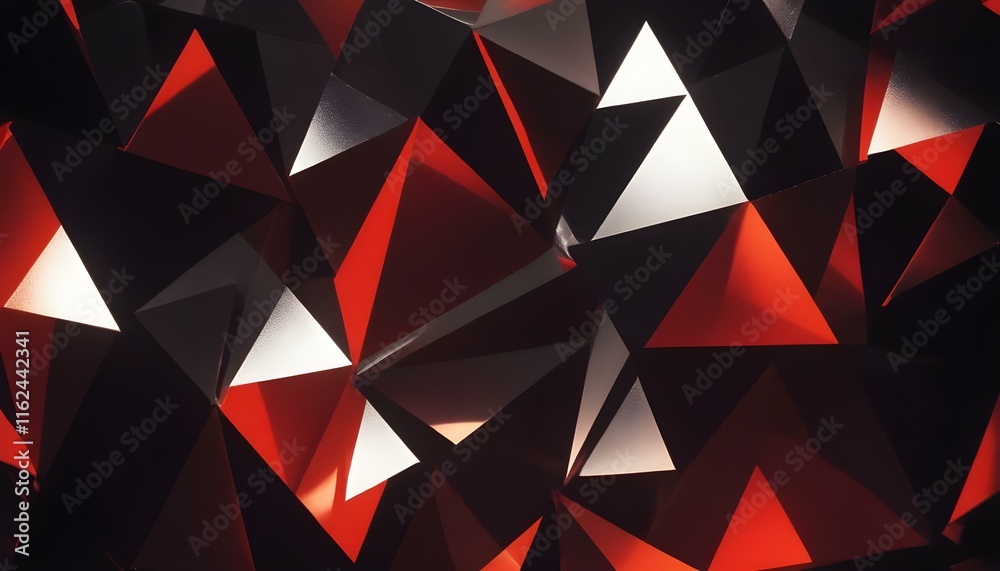Un fondo geométrico abstracto oscuro con formas triangulares en tonos negros y grises Un fondo geométrico abstracto oscuro con formas triangulares en tonos negros y grises
