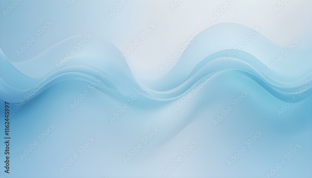 Formas onduladas azules abstractas sobre un fondo azul claro Formas onduladas azules abstractas sobre un fondo azul claro