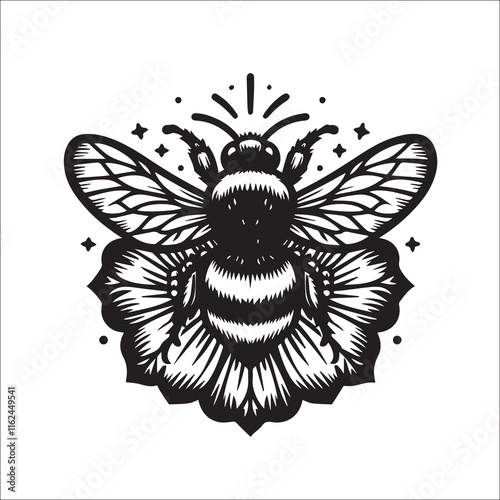 Bee Silhouette Vector Designs, bumble bee, bombus lapidaries, bombus lucorum, bumblebees, butterfly meadow, conservation, species, field, area, nature, bumblebee, summer, spring, background, bee