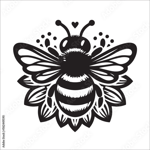 Bee Silhouette Vector Designs, bumble bee, bombus lapidaries, bombus lucorum, bumblebees, butterfly meadow, conservation, species, field, area, nature, bumblebee, summer, spring, background, bee