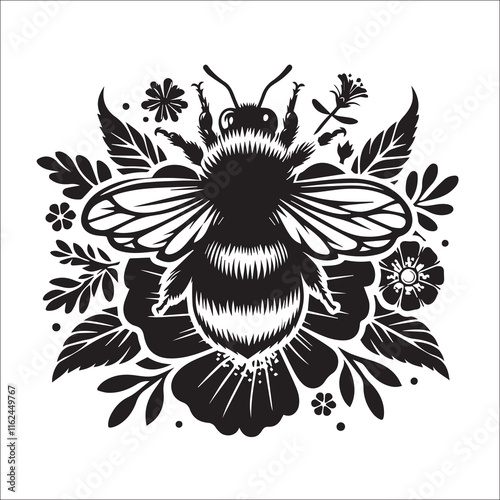 Bee Silhouette Vector Designs, bumble bee, bombus lapidaries, bombus lucorum, bumblebees, butterfly meadow, conservation, species, field, area, nature, bumblebee, summer, spring, background, bee