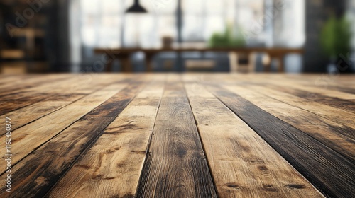 A wooden floor with a view of a room