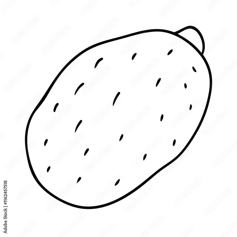 Coloring page. Composition of different vegetables on white background Coloring page. Composition of different vegetables on white background