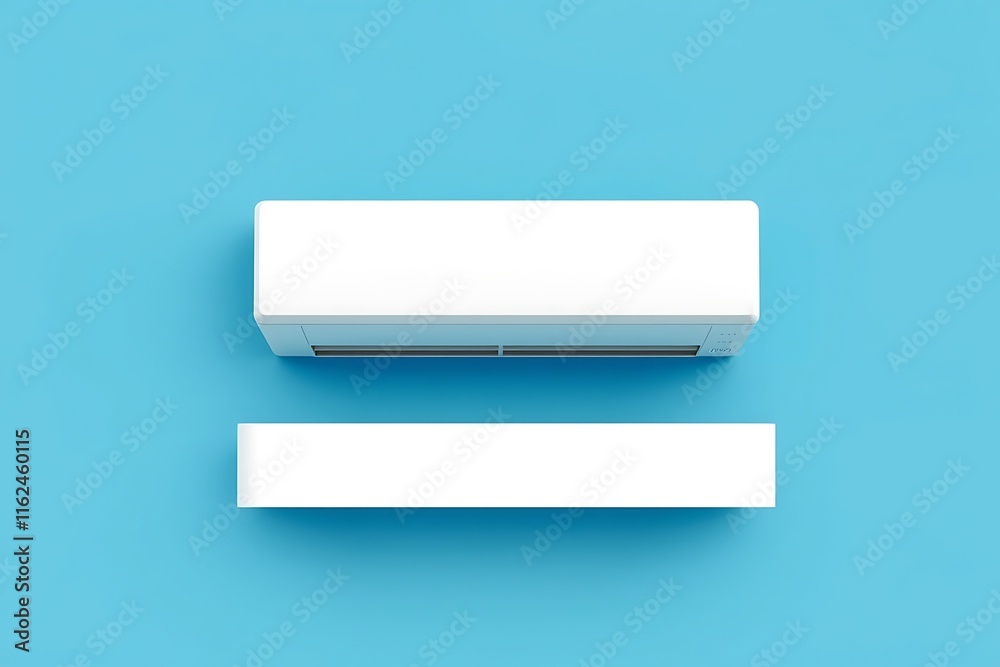 Air conditioner system set isolated on a white background.
Air conditioner system set isolated on a white background.