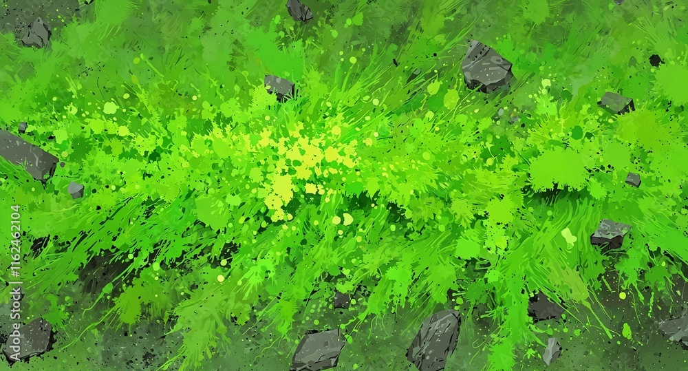 neon green granular texture abstract micro-fiber particles flat background neon green granular texture abstract micro-fiber particles flat background