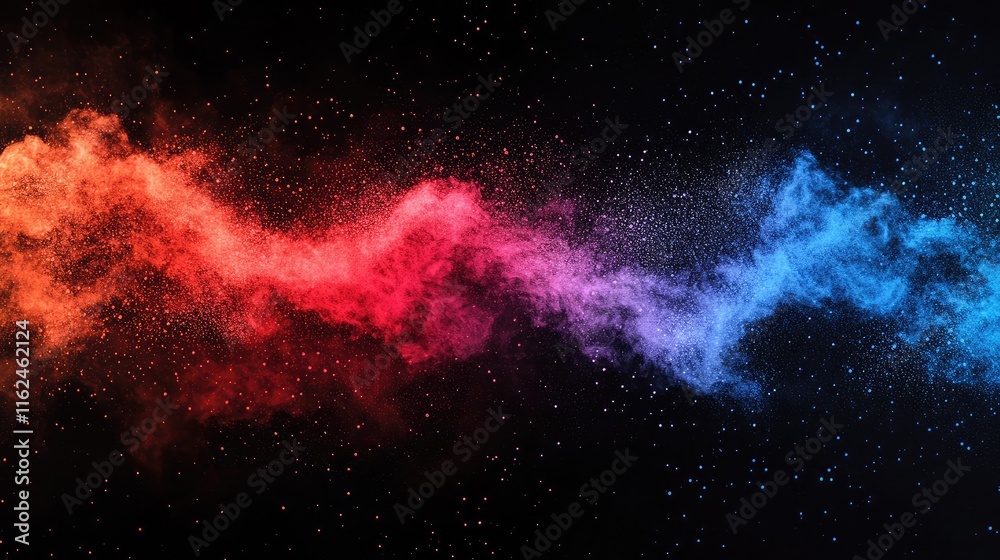 Naklejka premium explosion in space