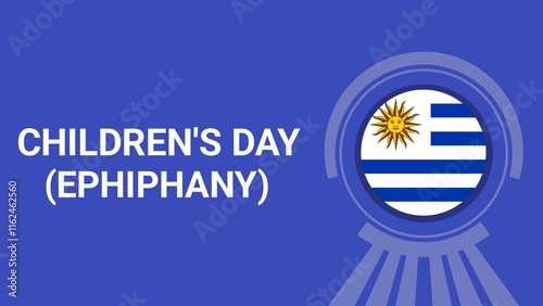 Uruguay Children's Day Ephiphany web banner design illustration  photo