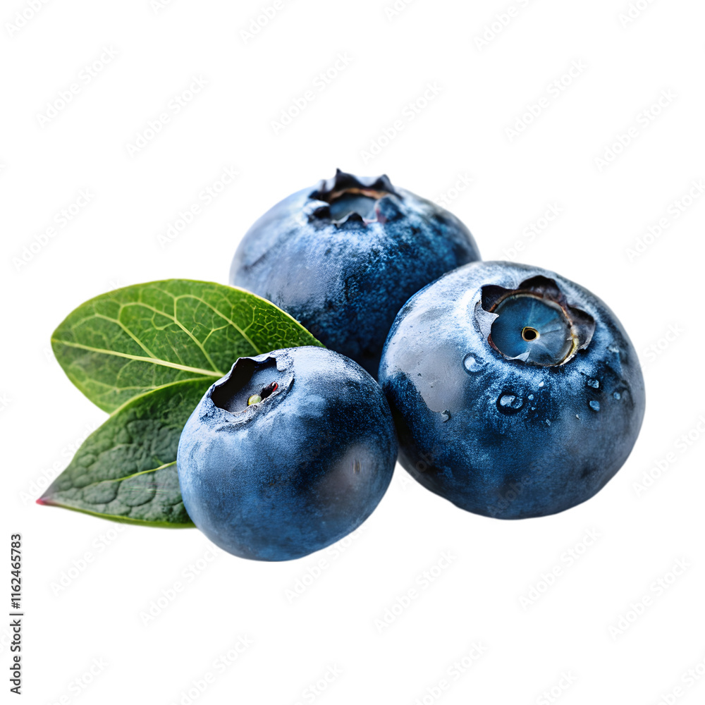 Obraz premium Blueberrie on transparent background