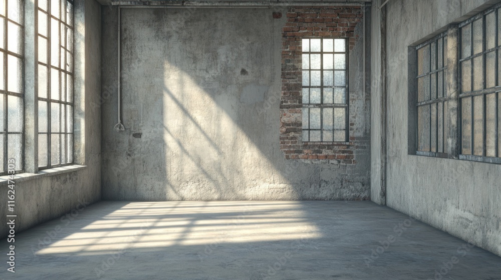 Sunlit Industrial Loft Interior: A Space of Rustic Charm and Modern Minimalism Sunlit Industrial Loft Interior: A Space of Rustic Charm and Modern Minimalism