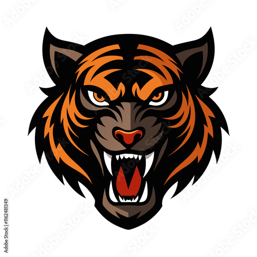 Tiger Head Vector Illustration photo