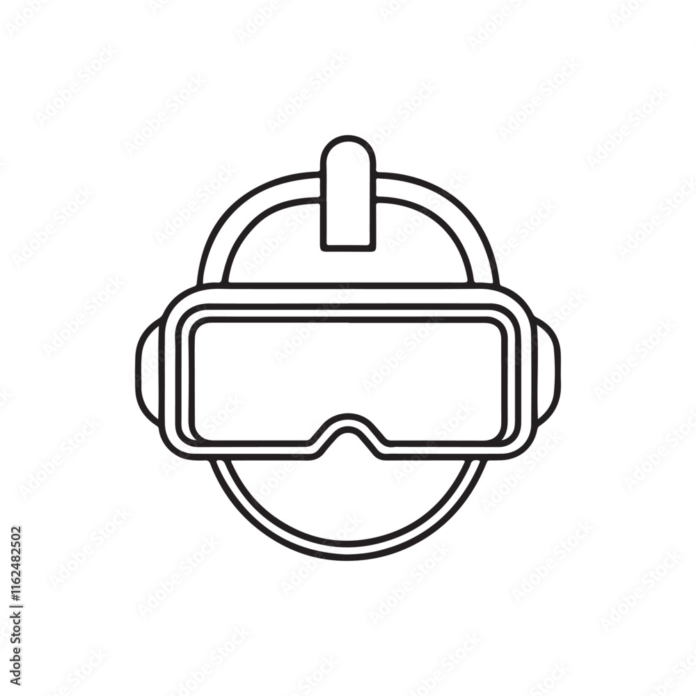 Vr googles icon outline vector Vr googles icon outline vector