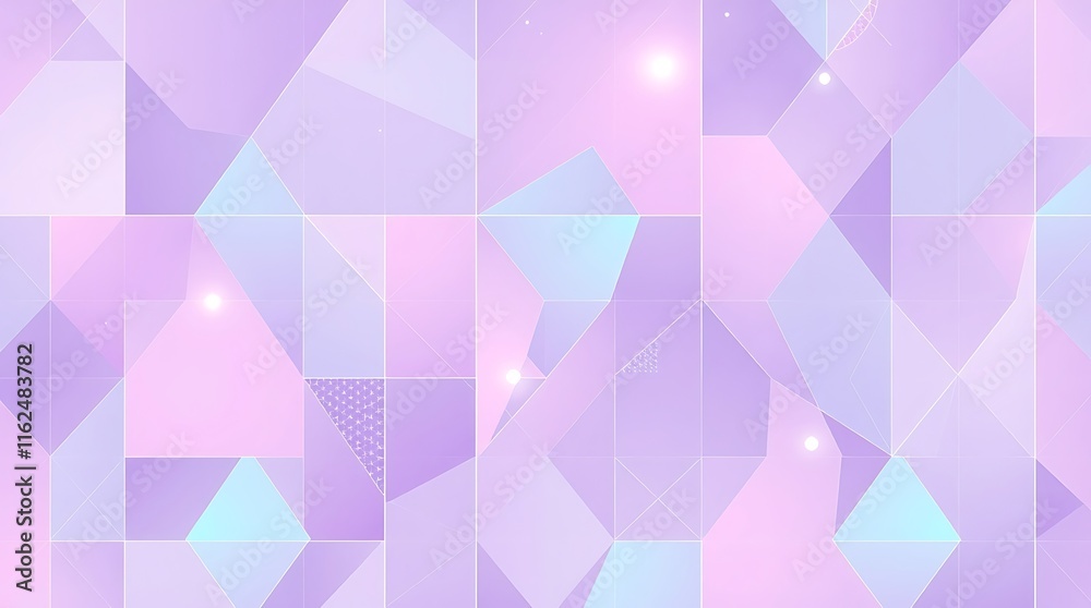 Obraz premium Pastel Geometric Dreamscape 