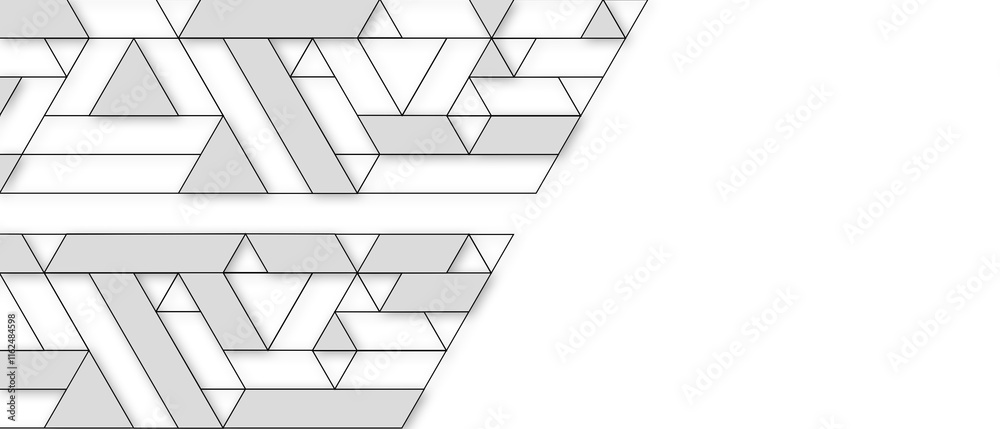 Abstract geometric technological banner Abstract geometric technological banner